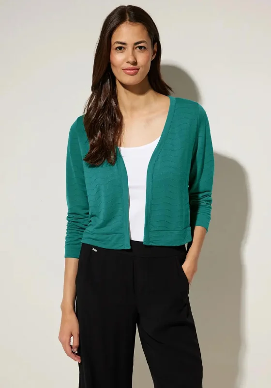 Street One Structured Short Jacket, Lagoon Green